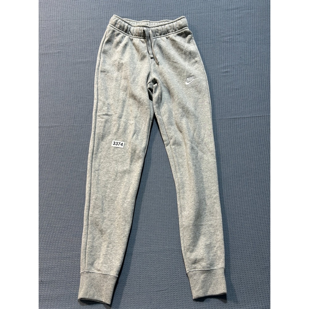 Nike Jogger Pants Mens XS Grey Fleece Tapered Sweatpants